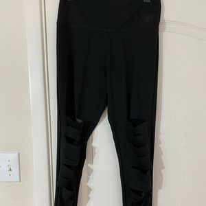 NWOT VS PINK Slit black leggings